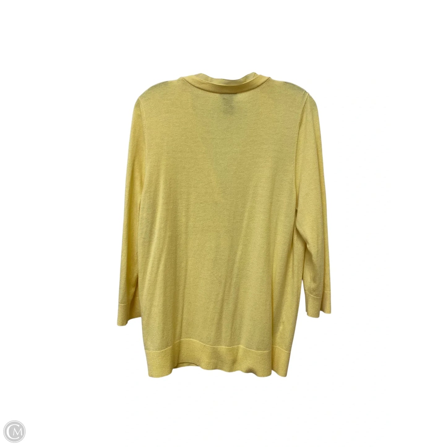Cardigan By Ann Taylor In Yellow, Size: Xl