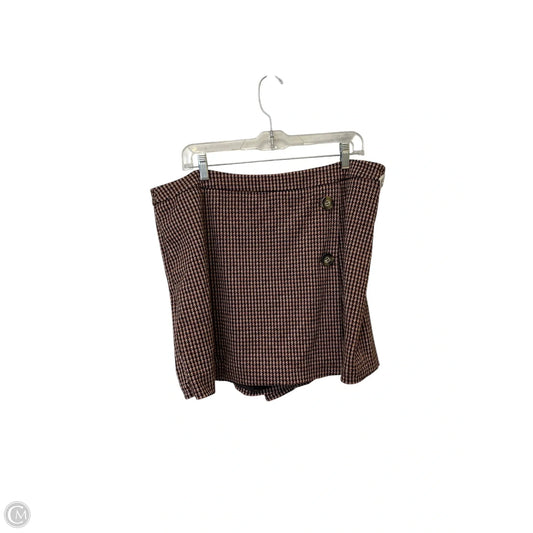 Skort By Skies Are Blue In Plaid Pattern, Size: Xl