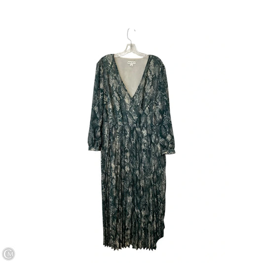 Dress Casual Maxi By Ava & Viv In Green, Size: 1x