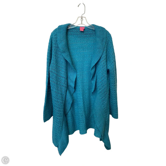 Sweater Cardigan By Cmf In Blue, Size: L