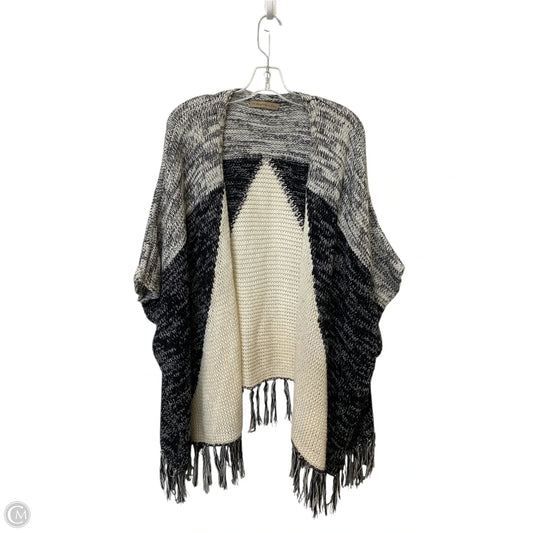 Sweater Cardigan By Do Everything In Love In Black & White, Size: Osfm