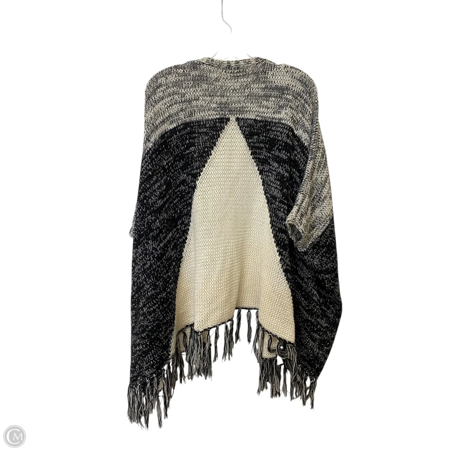 Sweater Cardigan By Do Everything In Love In Black & White, Size: Osfm
