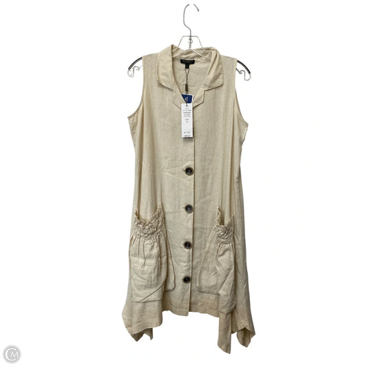 Dress Casual Midi By For Cynthia In Tan, Size: S
