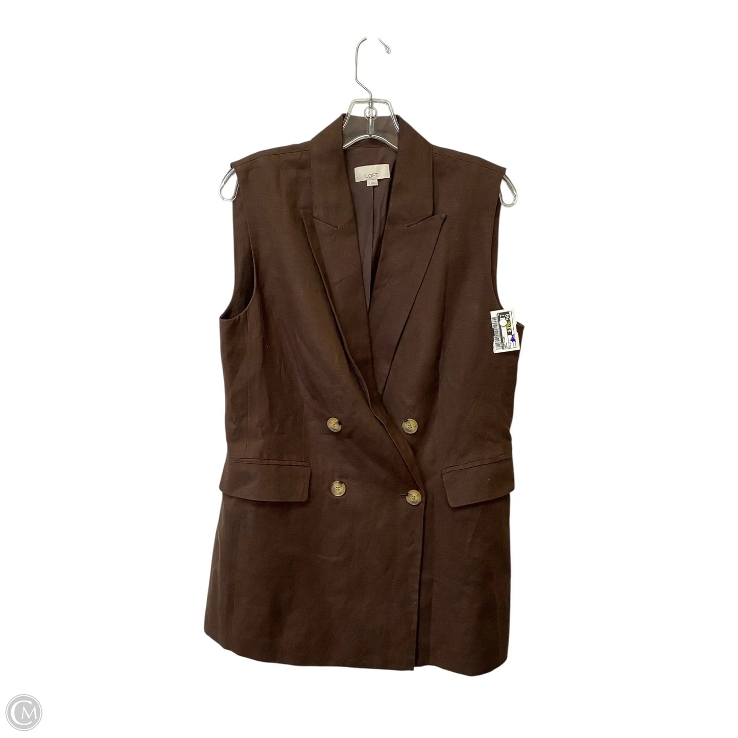 Vest Other By Loft In Brown, Size: S