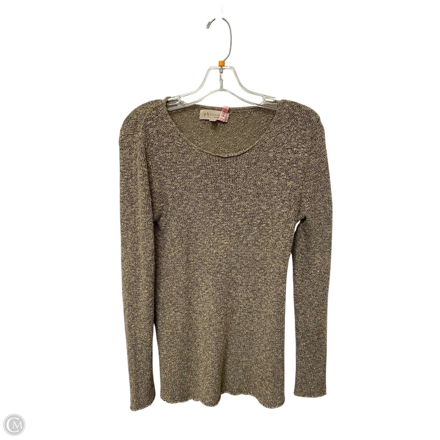 Sweater By Philosophy In Tan, Size: M