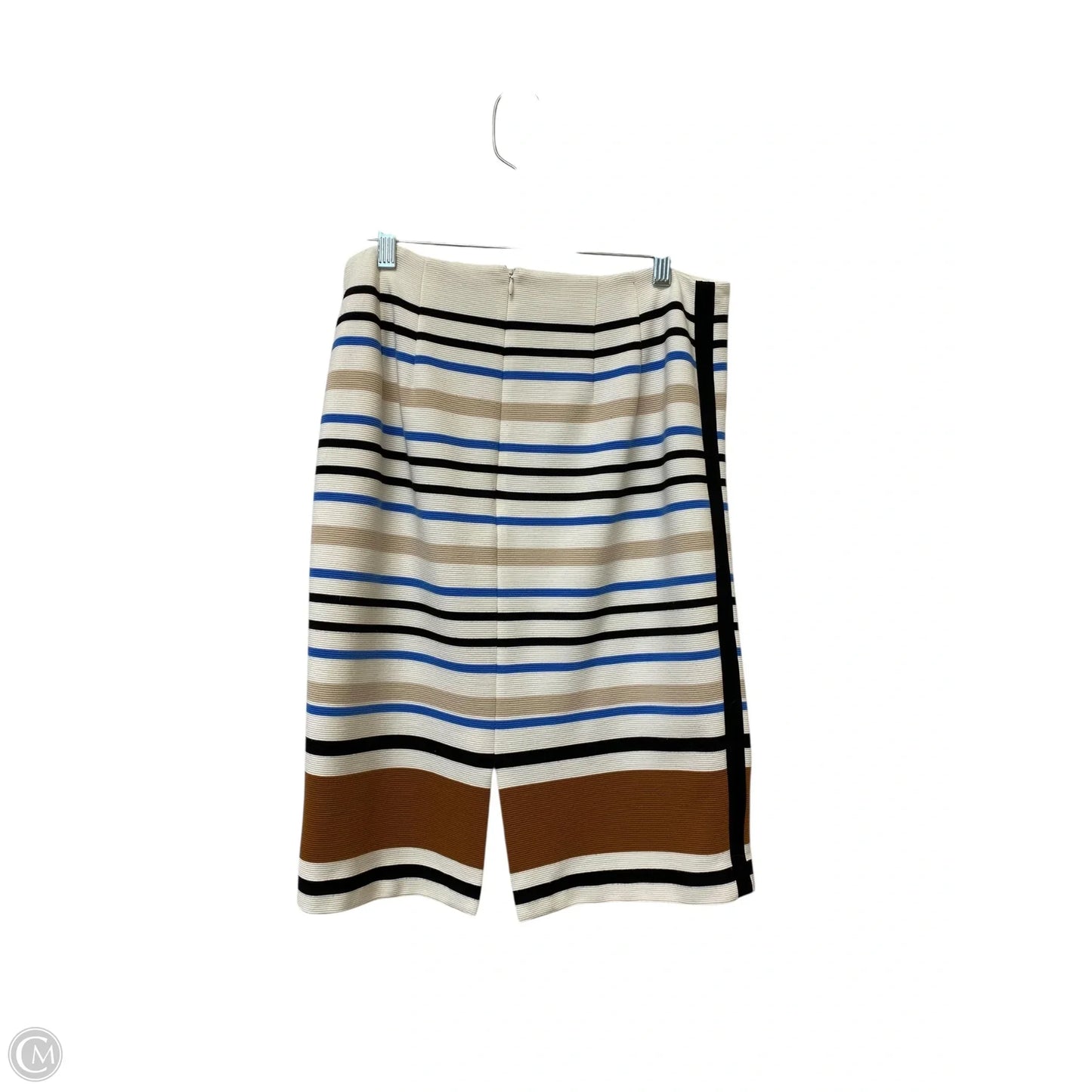 Skirt Midi By White House Black Market In Striped Pattern, Size: 10