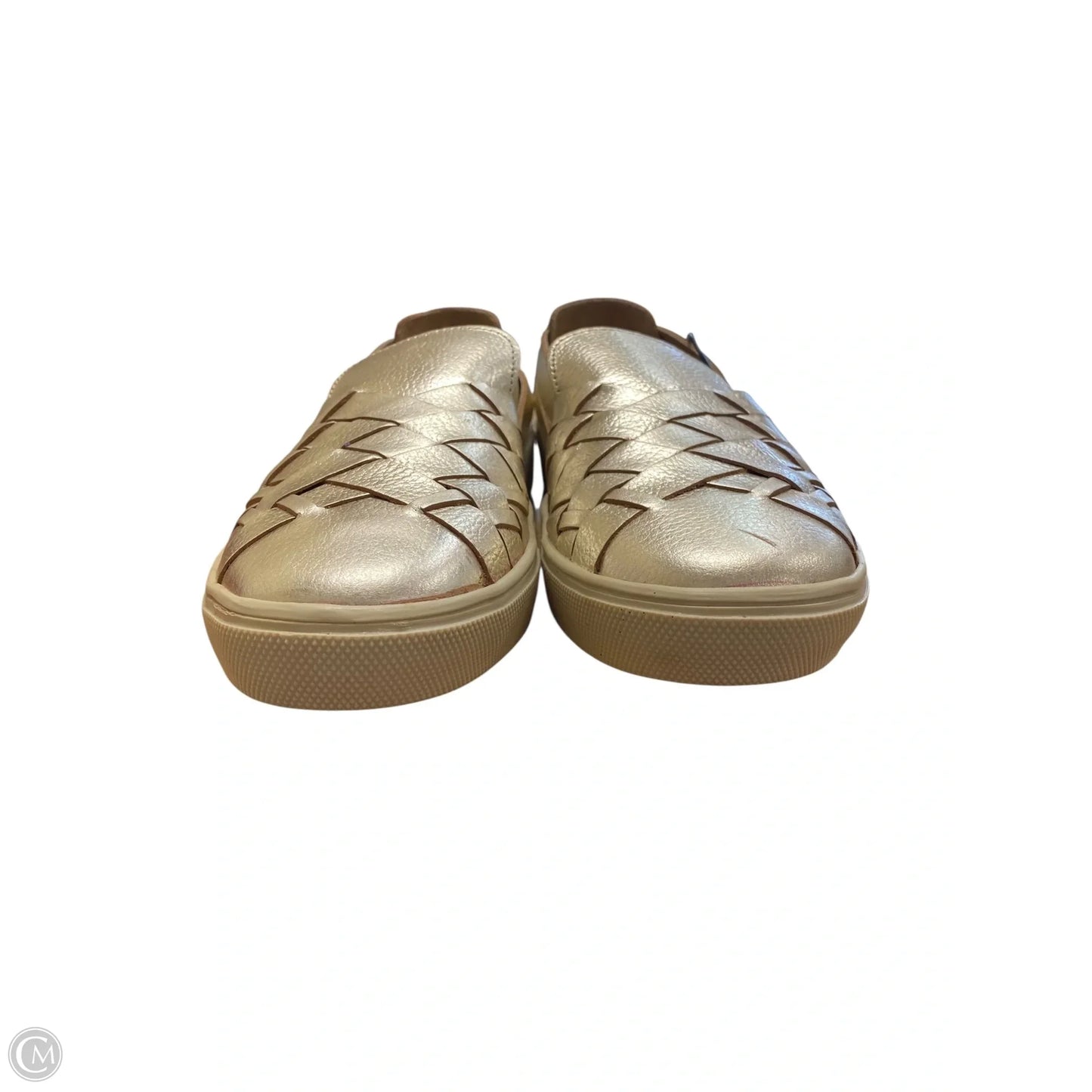 Shoes Flats By Clothes Mentor In Gold, Size: 9