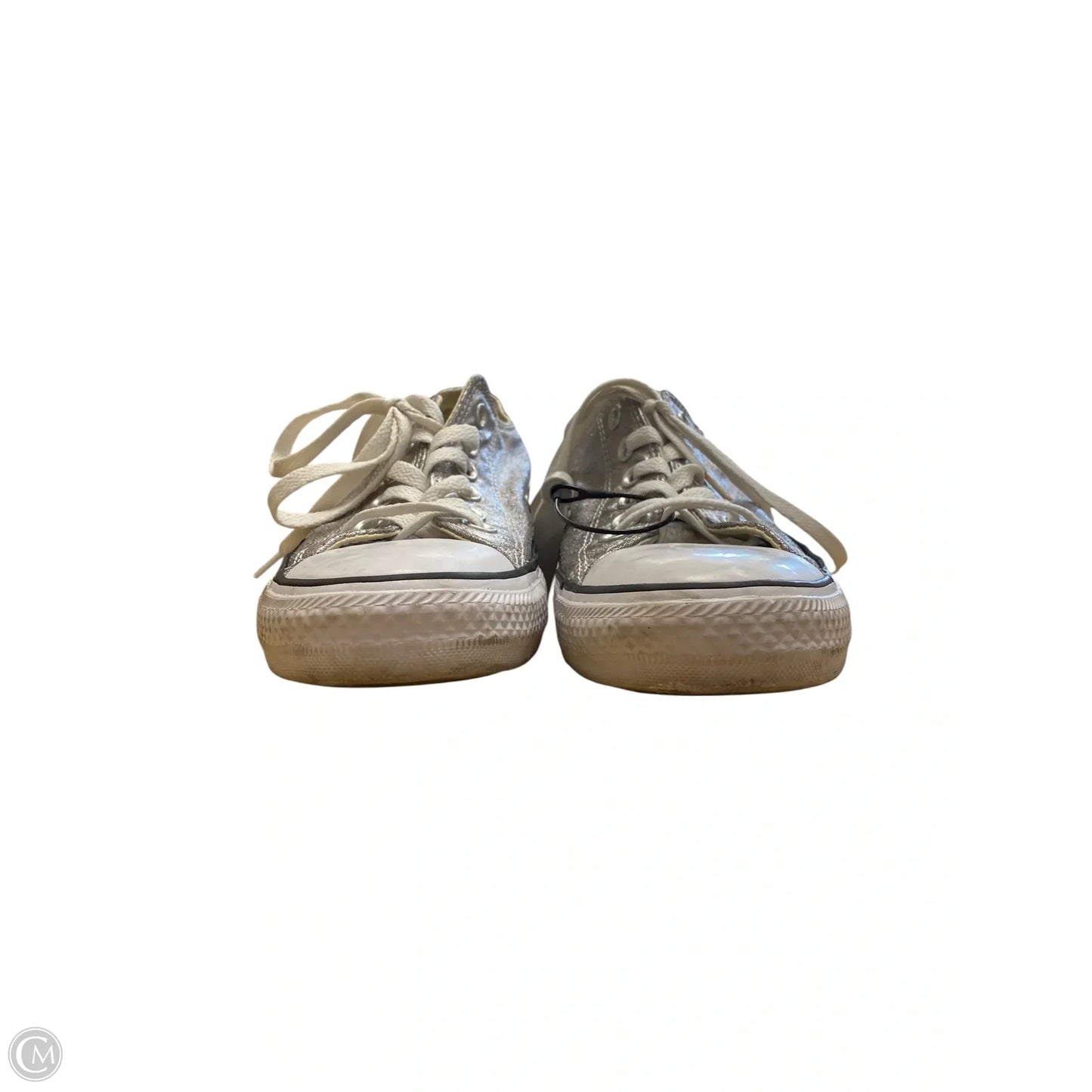 Shoes Flats By Converse In Silver, Size: 8
