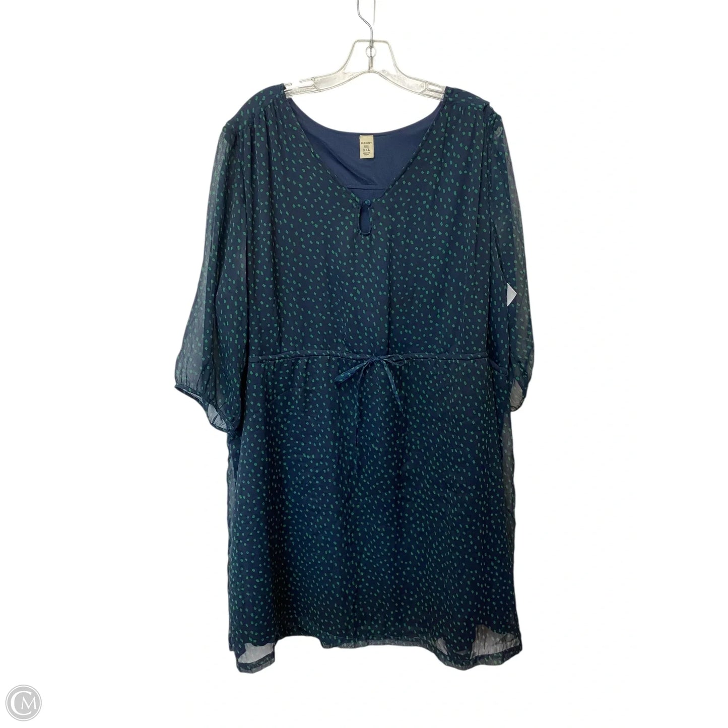 Dress Casual Midi By Old Navy In Polkadot Pattern, Size: Xxl