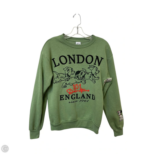 Sweatshirt Crewneck By Disney In Green, Size: Xs