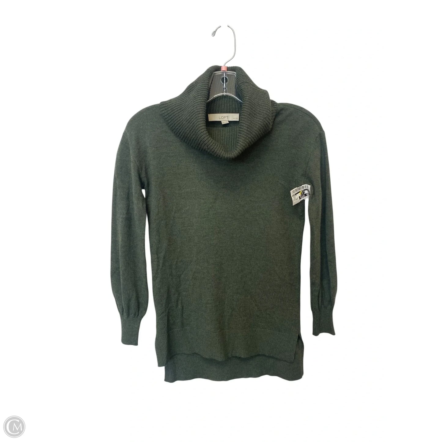 Sweater By Loft In Green, Size: Xxsp
