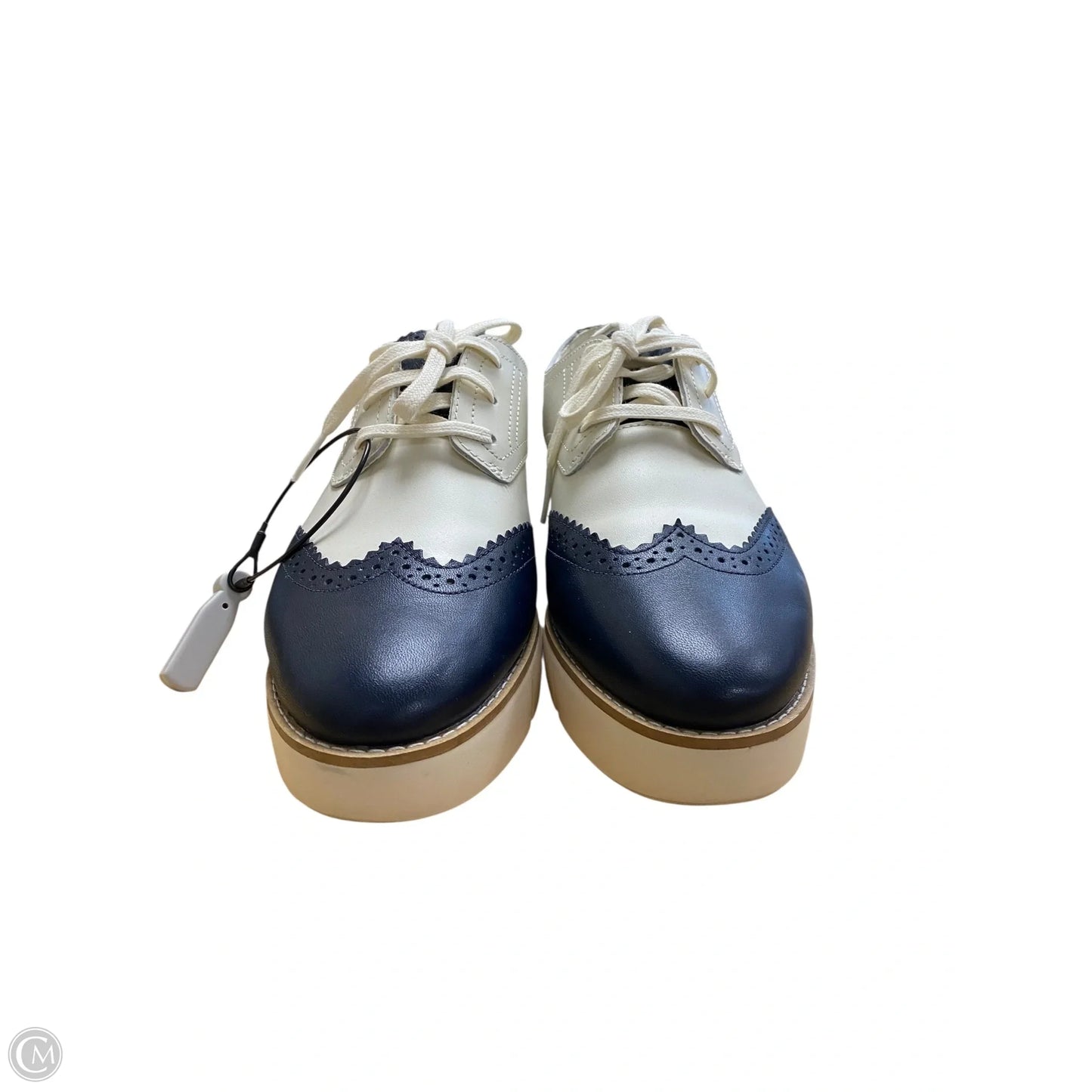 Shoes Sneakers By Cole-haan In Blue & Cream, Size: 6.5
