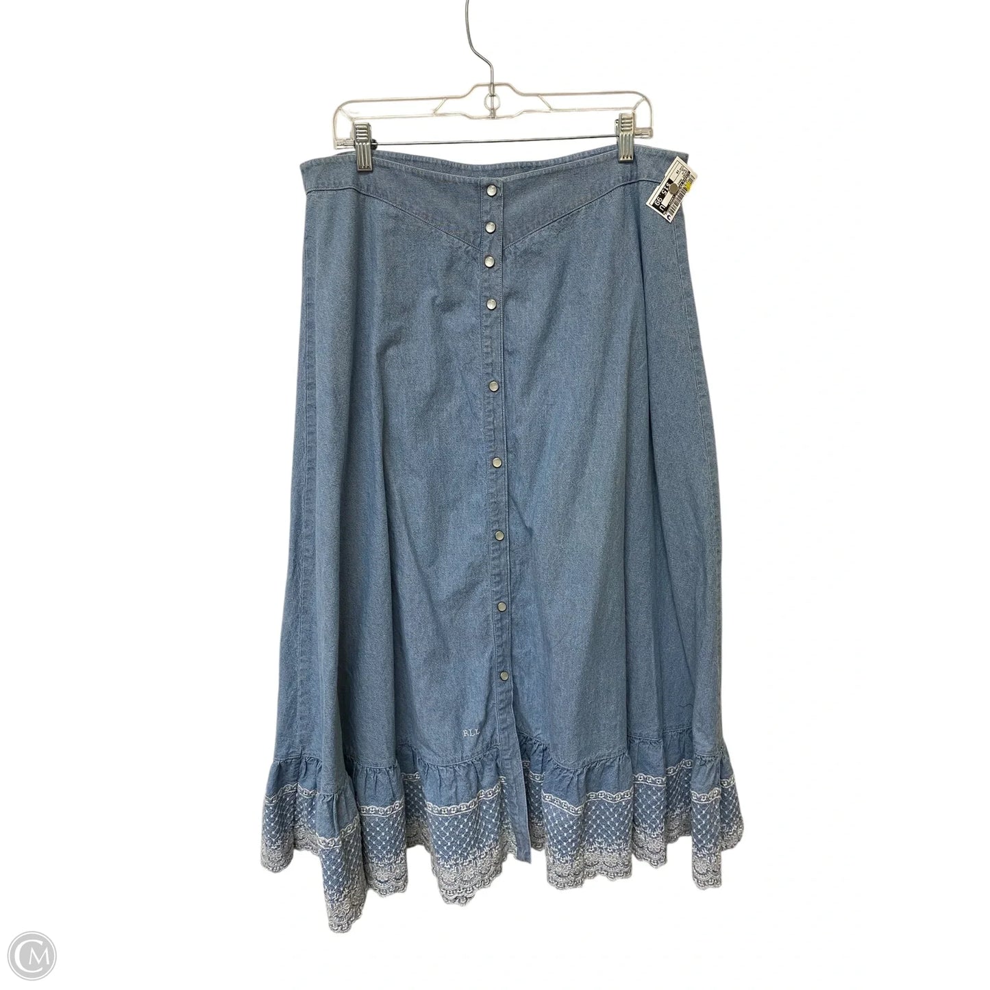 Skirt Maxi By Lauren By Ralph Lauren In Blue, Size: 16