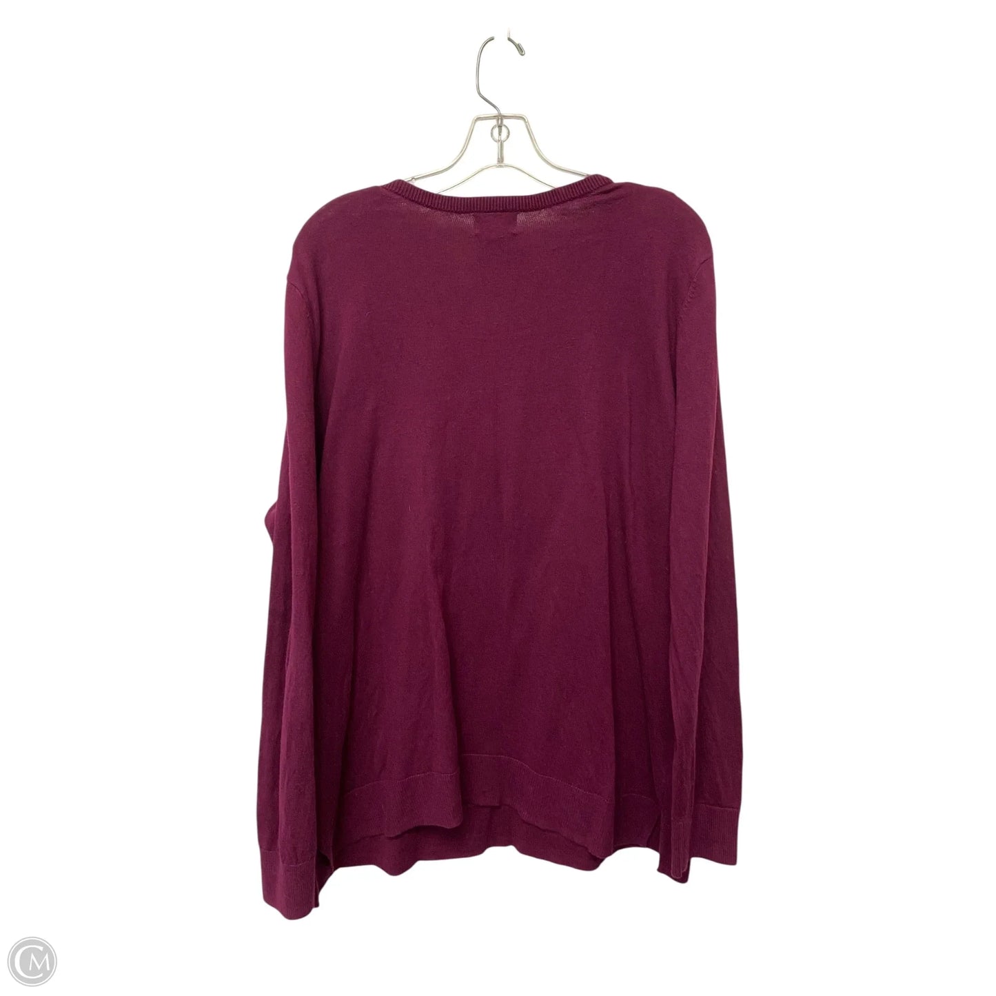 Top Long Sleeve Basic By Old Navy In Maroon, Size: Xxl