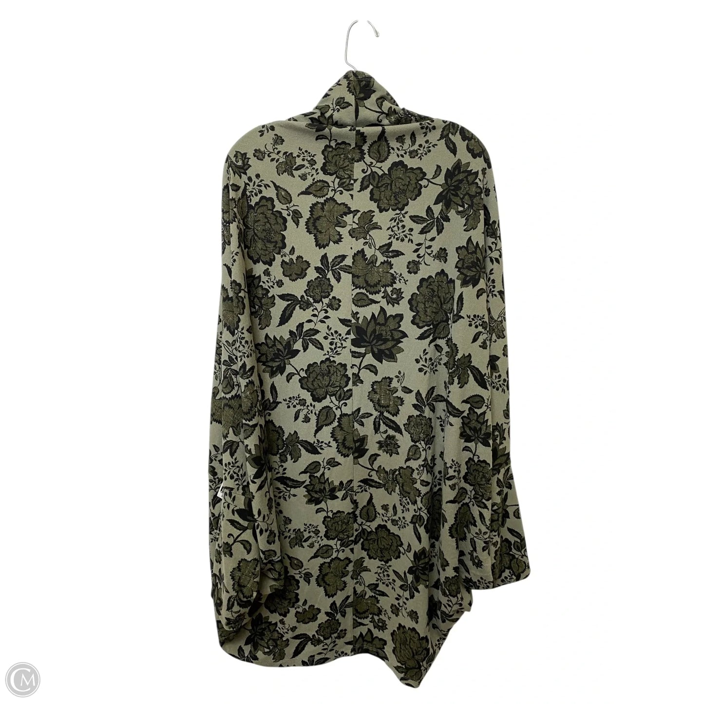 Cardigan By G By Giuliana In Green, Size: Xl