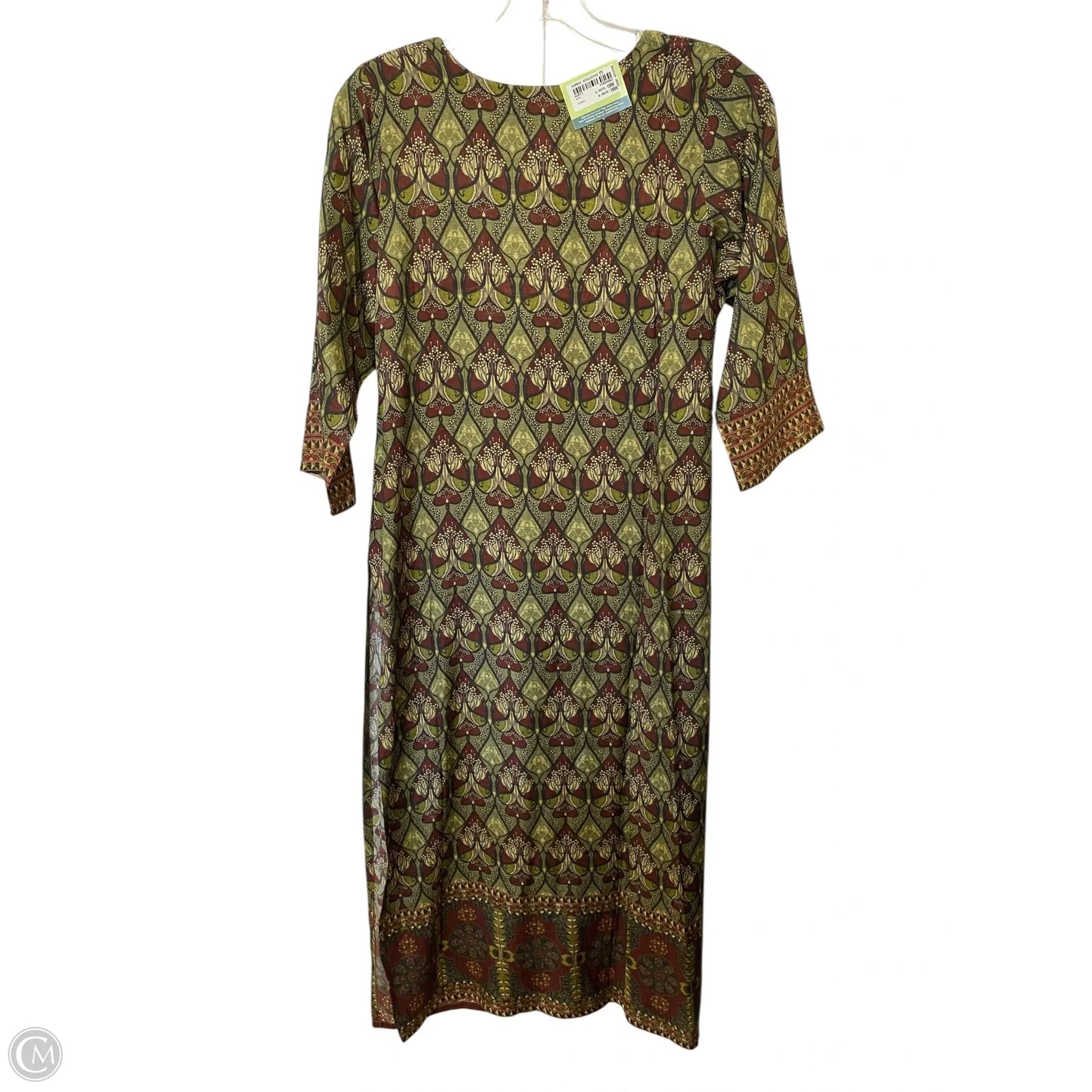 Dress Casual Midi By Cme In Multi-colored, Size: M