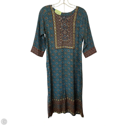 Dress Casual Midi By Cme In Multi-colored, Size: M