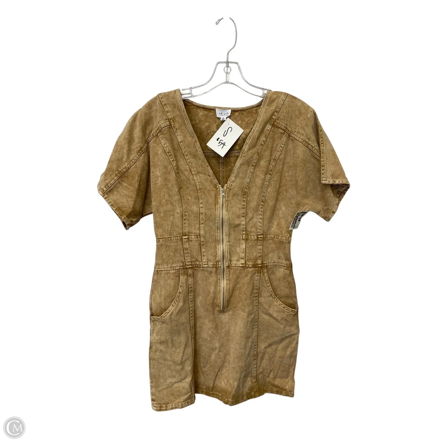 Dress Casual Midi By Le Lis In Tan, Size: S