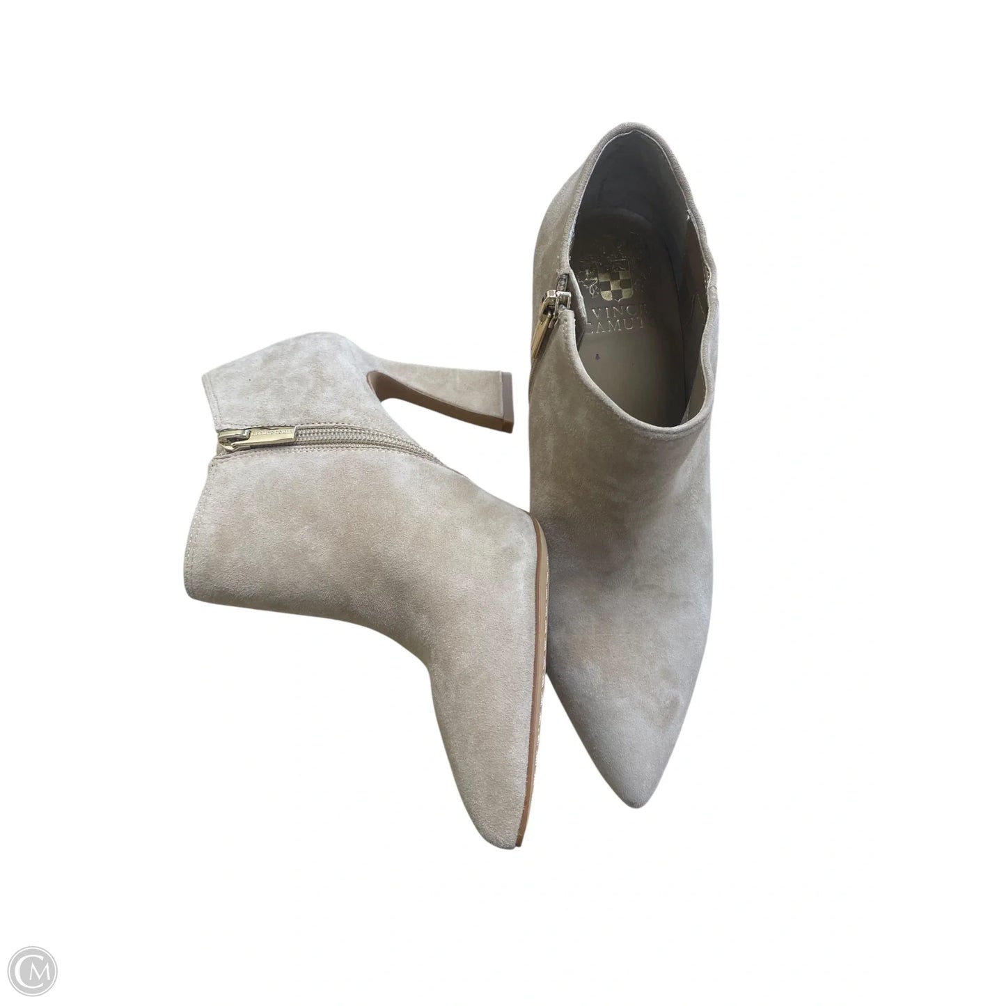 Boots Ankle Heels By Vince Camuto In Tan, Size: 7