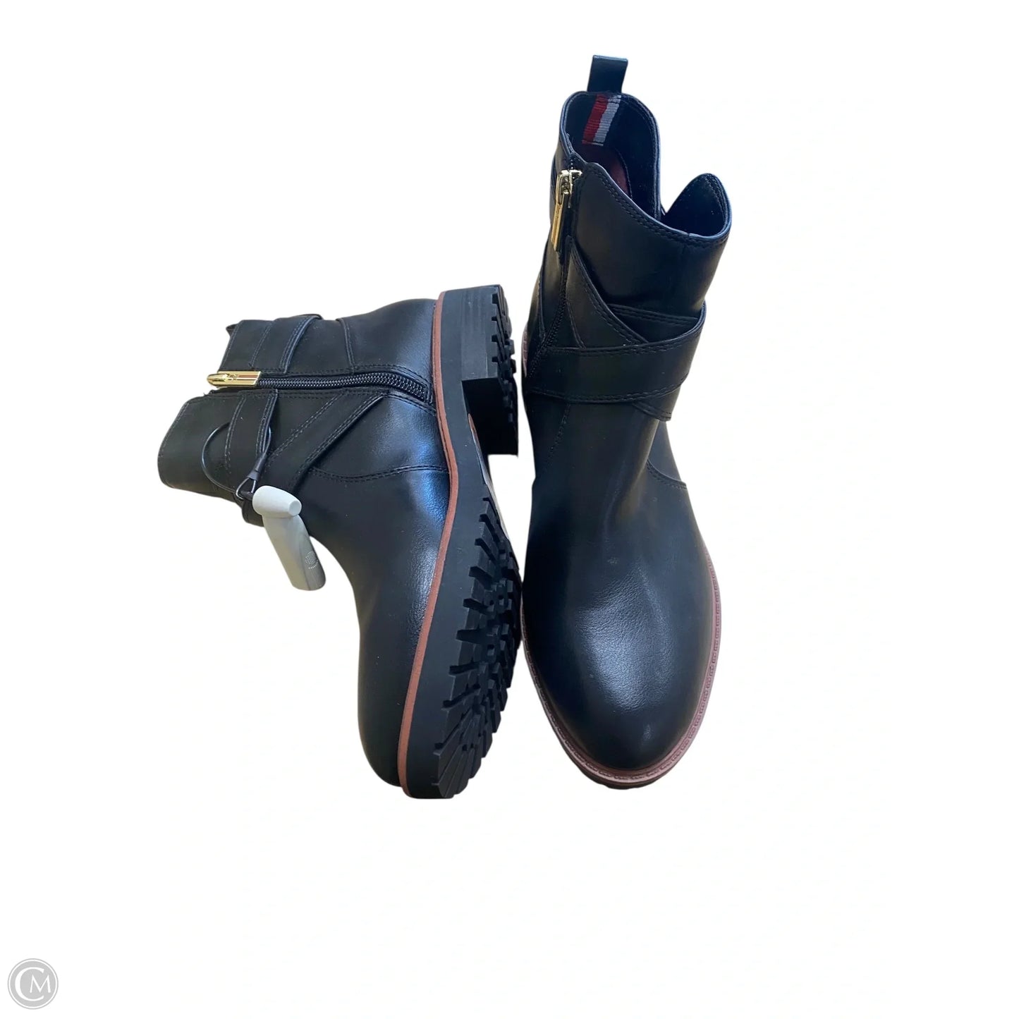 Boots Ankle Flats By Tommy Hilfiger In Black, Size: 7