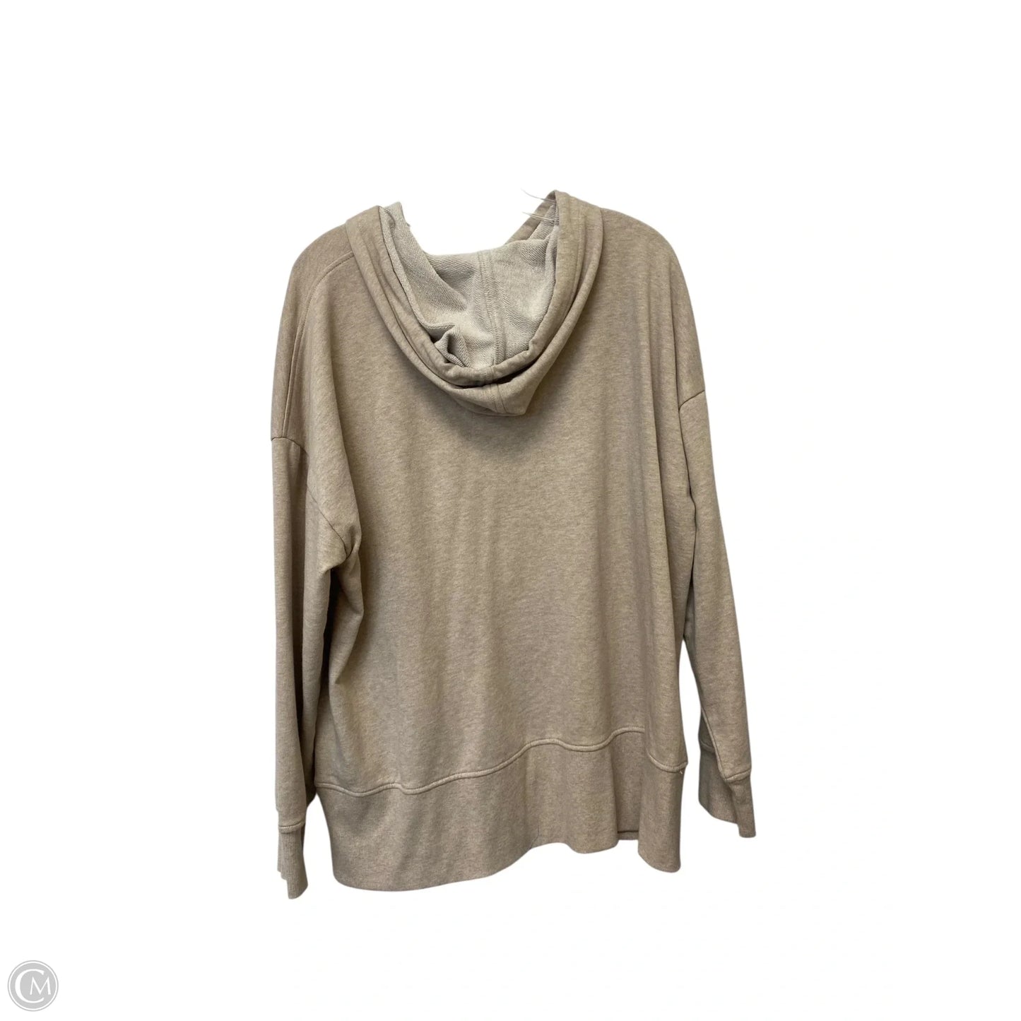 Sweatshirt Hoodie By Nine West In Tan, Size: Xxl