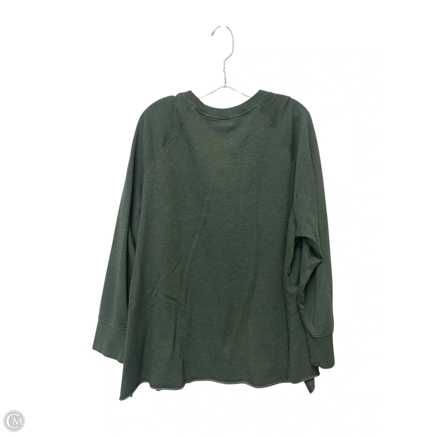 Top Long Sleeve Basic By Terra & Sky In Green, Size: 1x