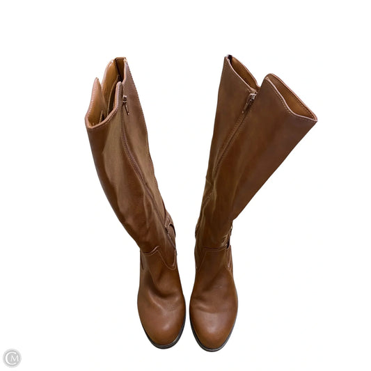 Boots Mid-calf Heels By Arizona In Brown, Size: 8