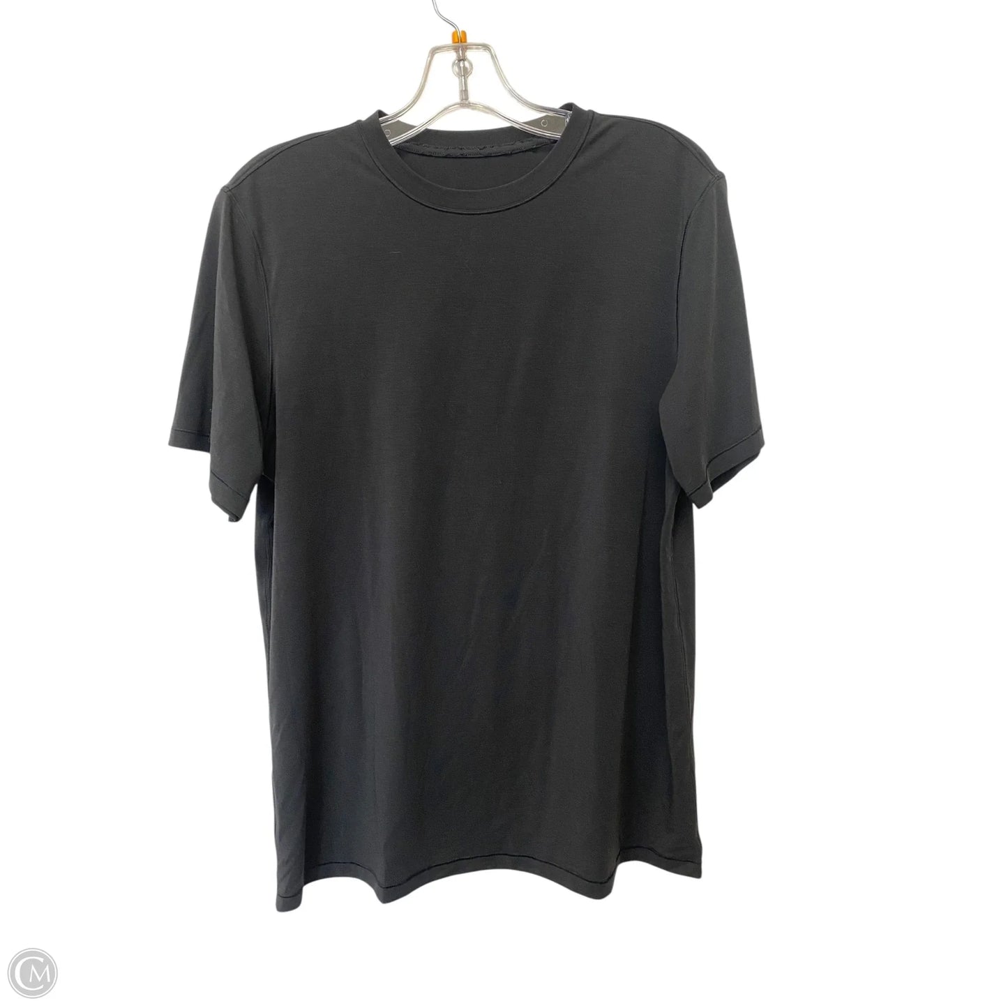 Athletic Top Short Sleeve By Lululemon In Black, Size: M