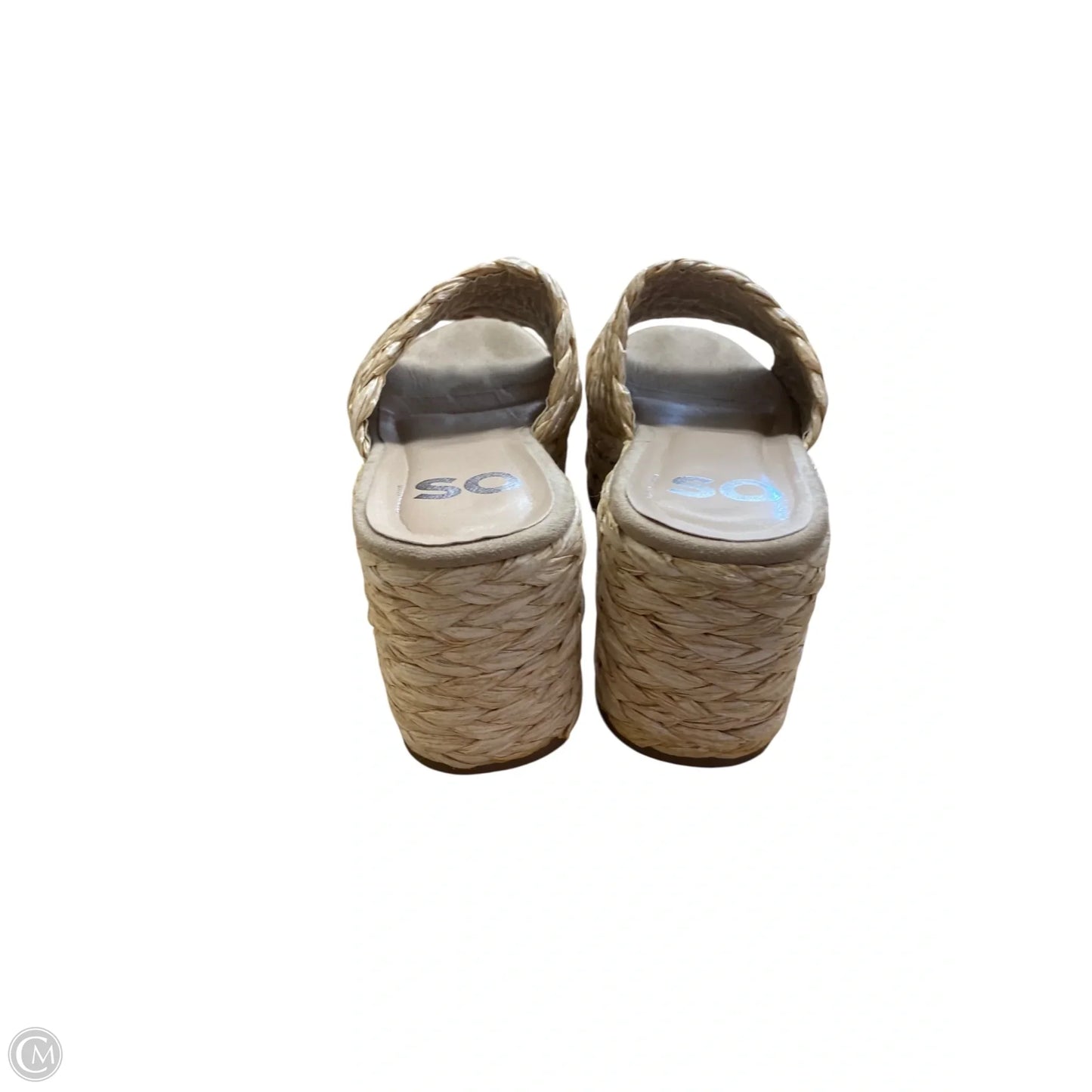 Shoes Heels Block By So In Tan, Size: 7