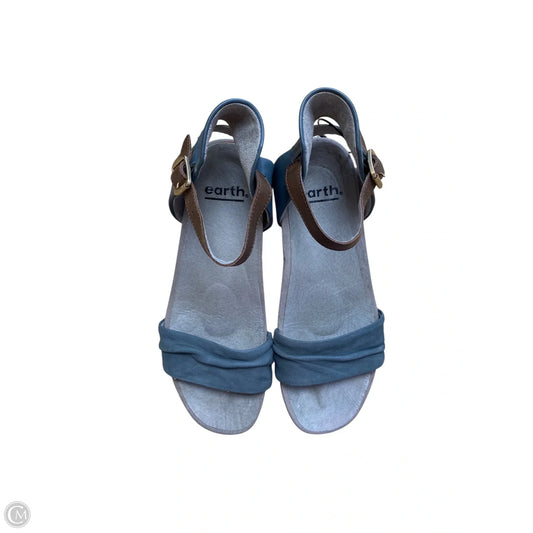 Shoes Heels Block By Earth In Blue, Size: 6.5
