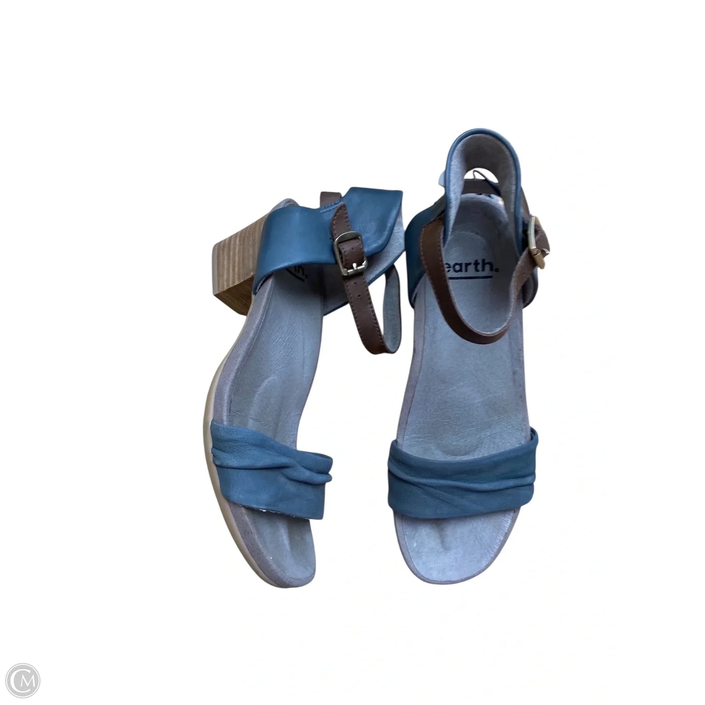 Shoes Heels Block By Earth In Blue, Size: 6.5