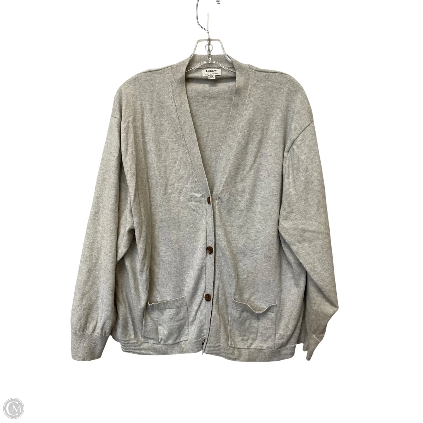 Sweater Cardigan By J. Crew In Grey, Size: 2x