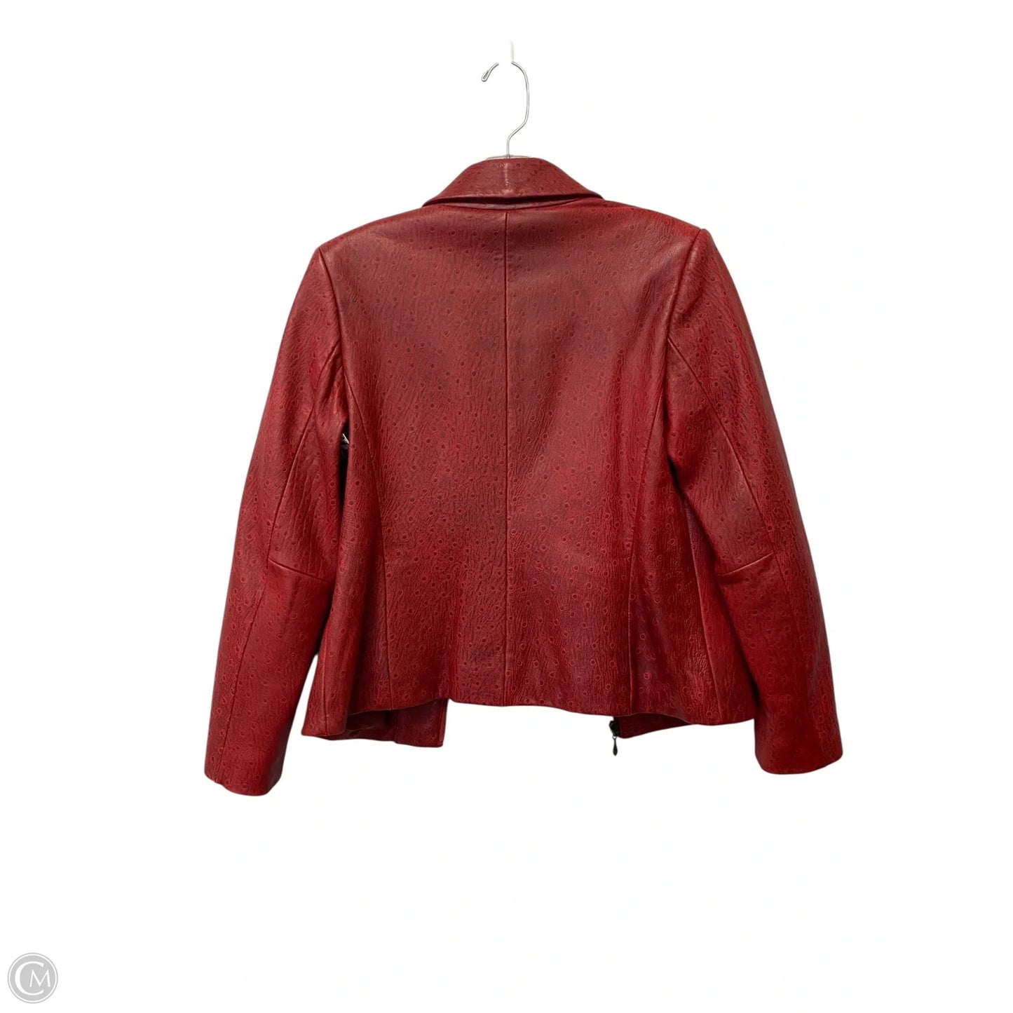 Jacket Leather By Preston And New York In Red, Size: S