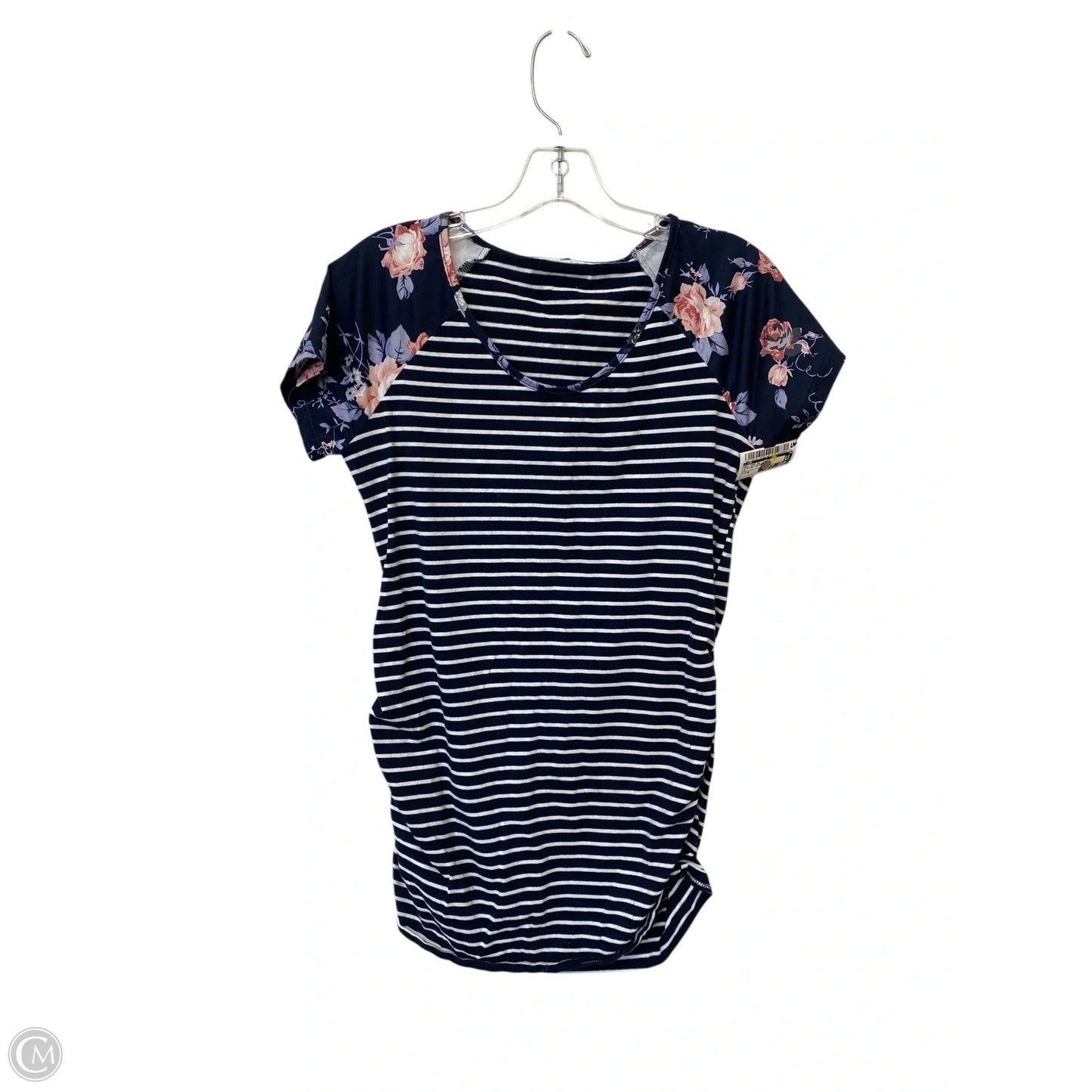 Maternity Top Short Sleeve By Cmf, Size: M