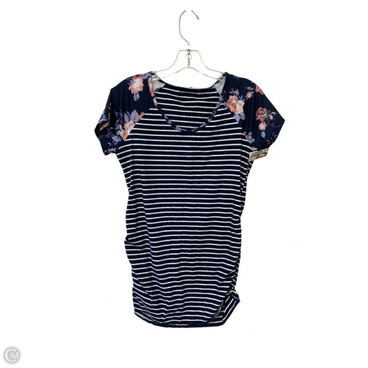 Maternity Top Short Sleeve By Cmf, Size: M
