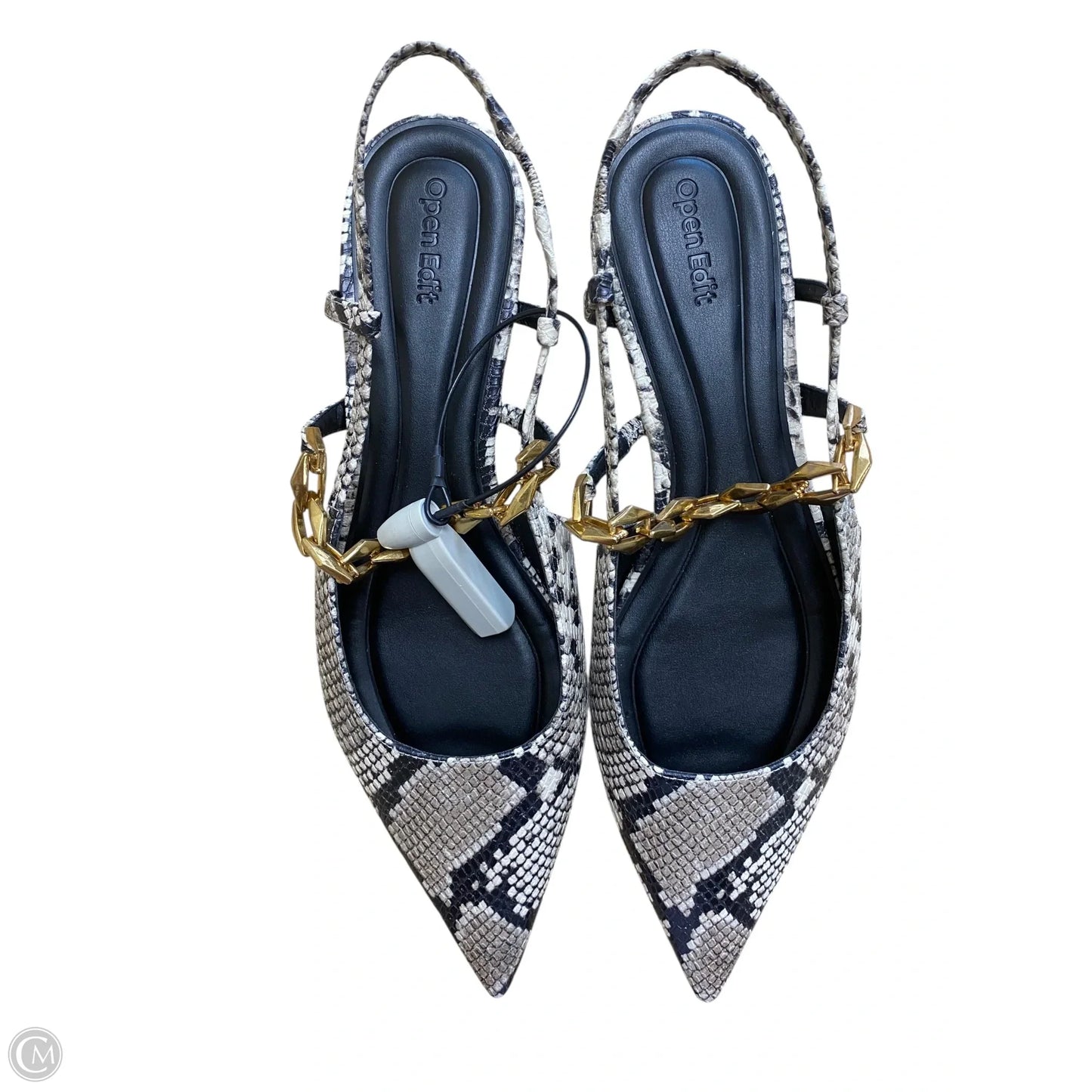Shoes Flats By Open Edit In Snakeskin Print, Size: 9.5