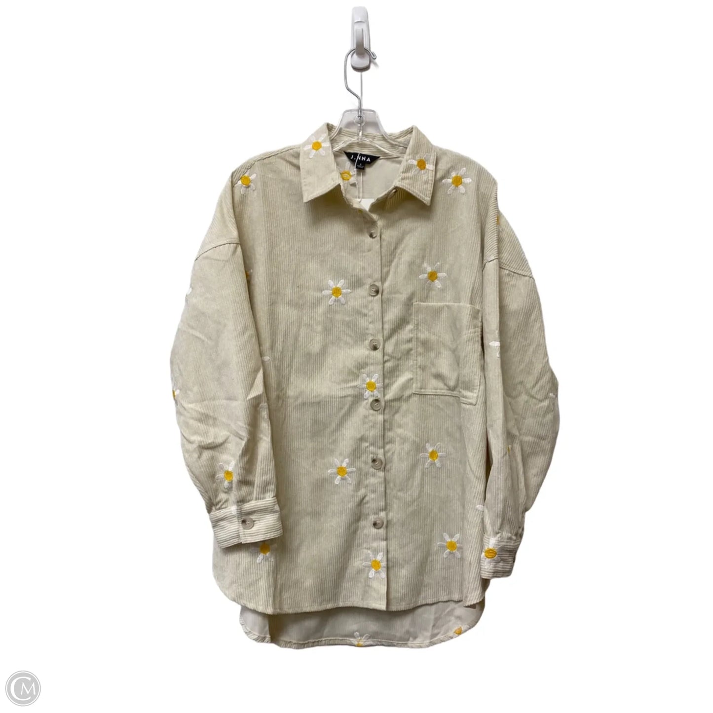 Jacket Shirt By Cmf In Floral Print, Size: S