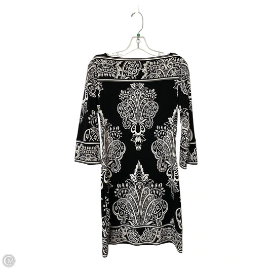 Dress Casual Midi By White House Black Market In Black, Size: Xs