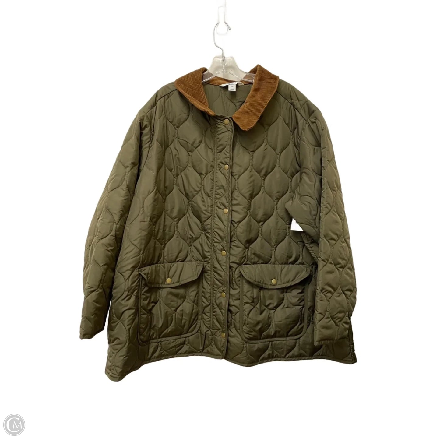 Jacket Puffer & Quilted By Old Navy In Green, Size: 3x