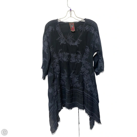 Tunic Long Sleeve By Johnny Was In Black, Size: S
