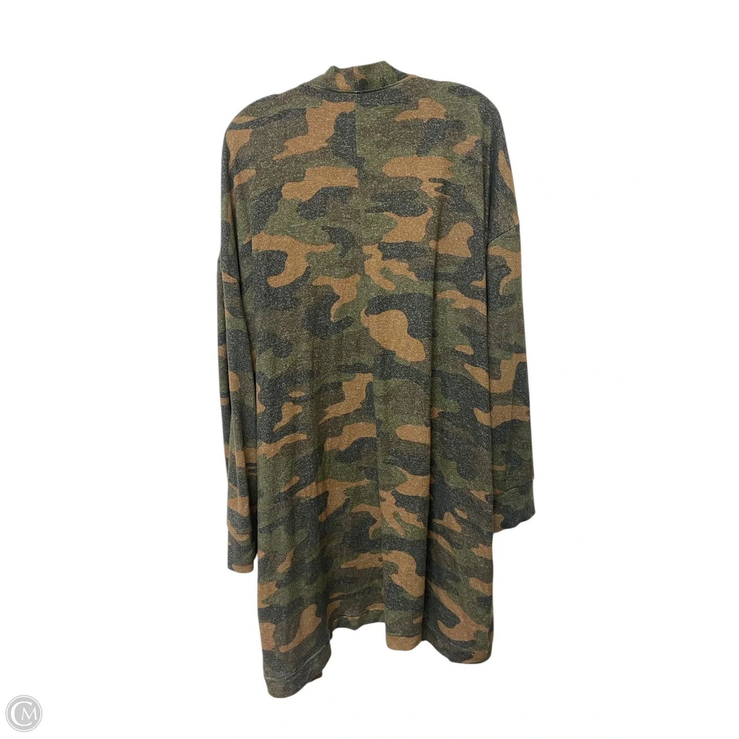 Cardigan By New York And Co In Camouflage Print, Size: Xxl