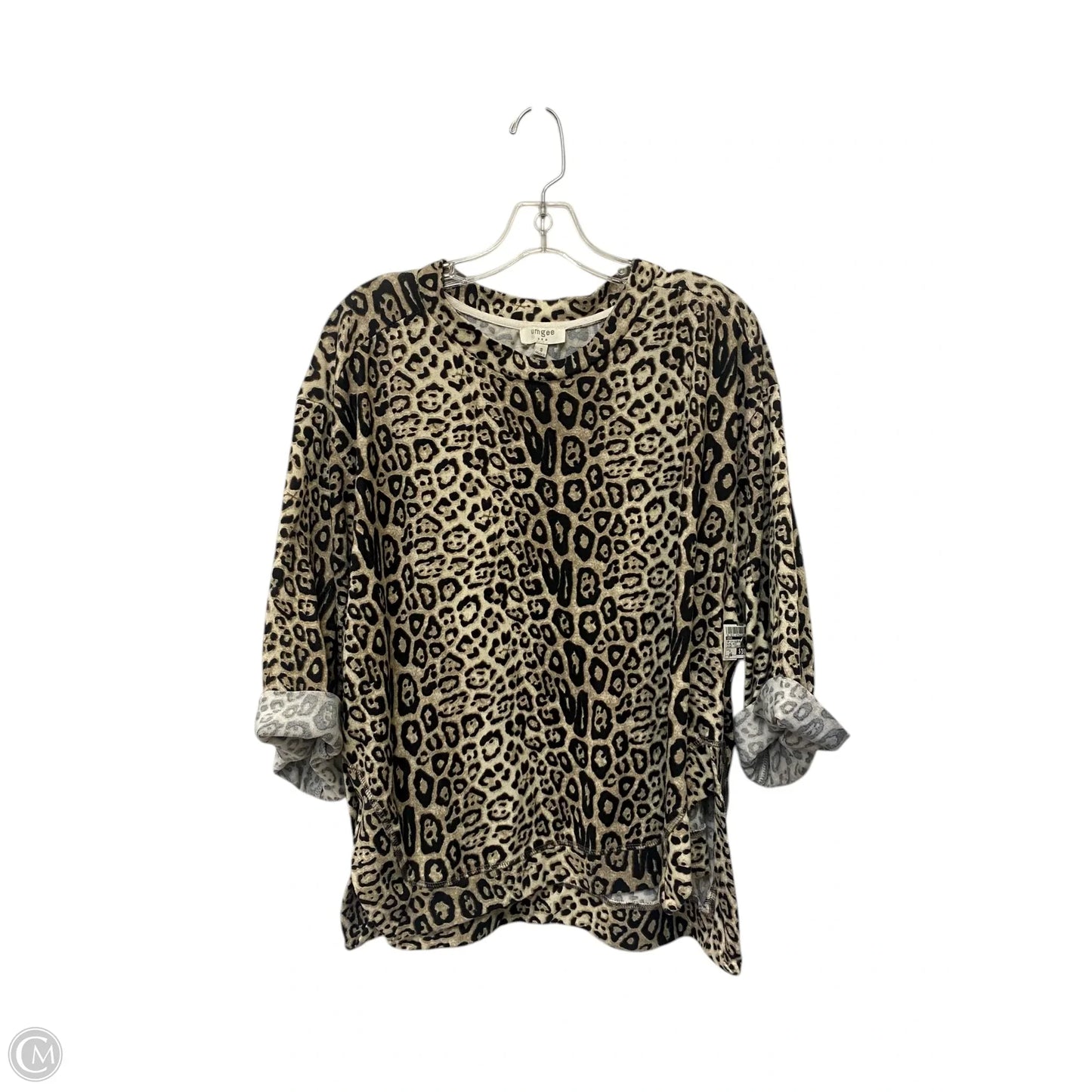 Top 3/4 Sleeve By Umgee In Animal Print, Size: S