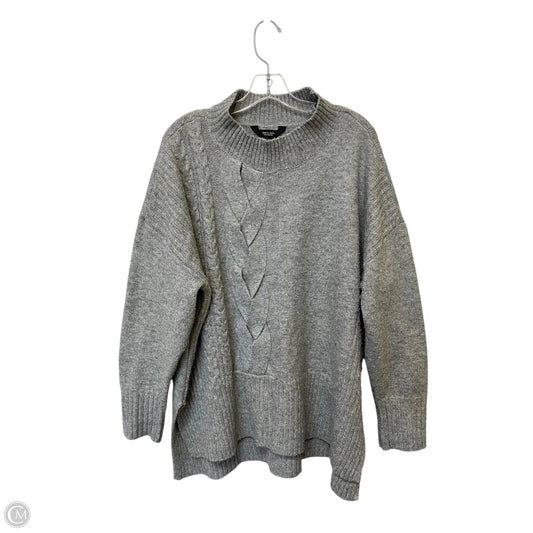 Sweater By Simply Vera In Grey, Size: Xxl