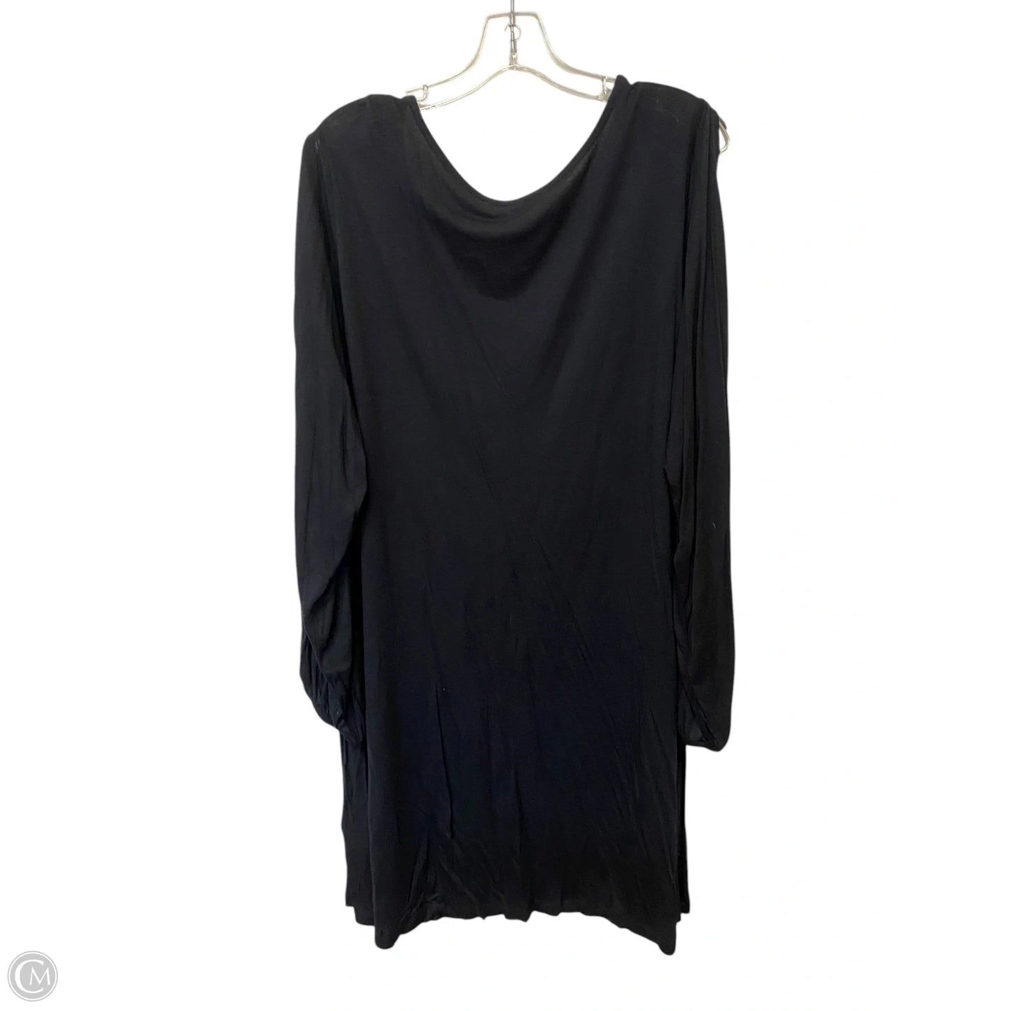 Tunic Long Sleeve By Venus In Black, Size: 1x