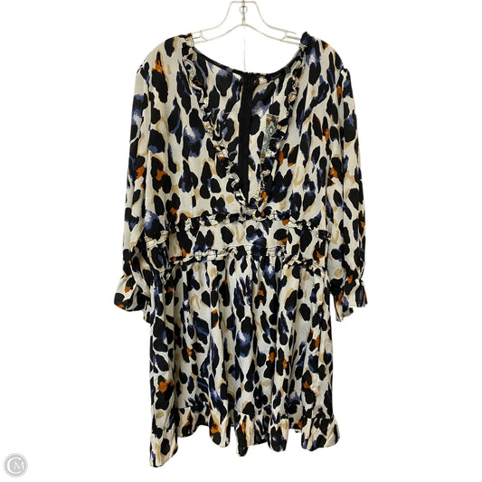 Dress Casual Short By Boohoo Boutique In Animal Print, Size: 18
