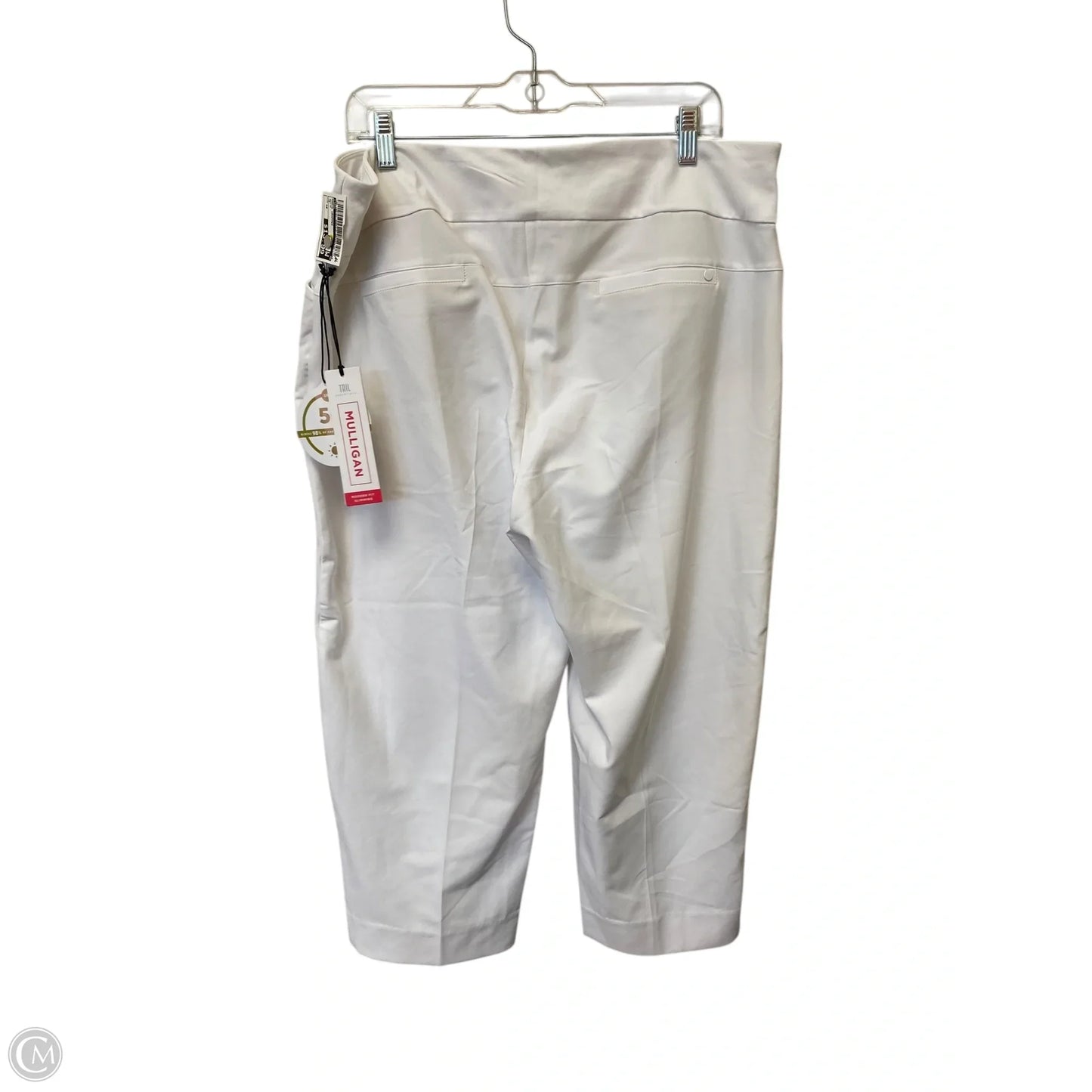 Pants Cropped By Tail In White, Size: 18