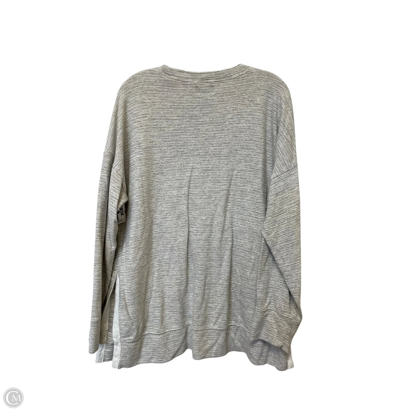 Top Long Sleeve By Aerie In Grey, Size: L