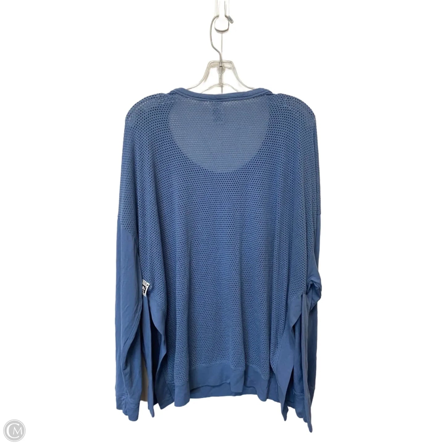 Athletic Top Long Sleeve Crewneck By Avia In Blue, Size: Xxl
