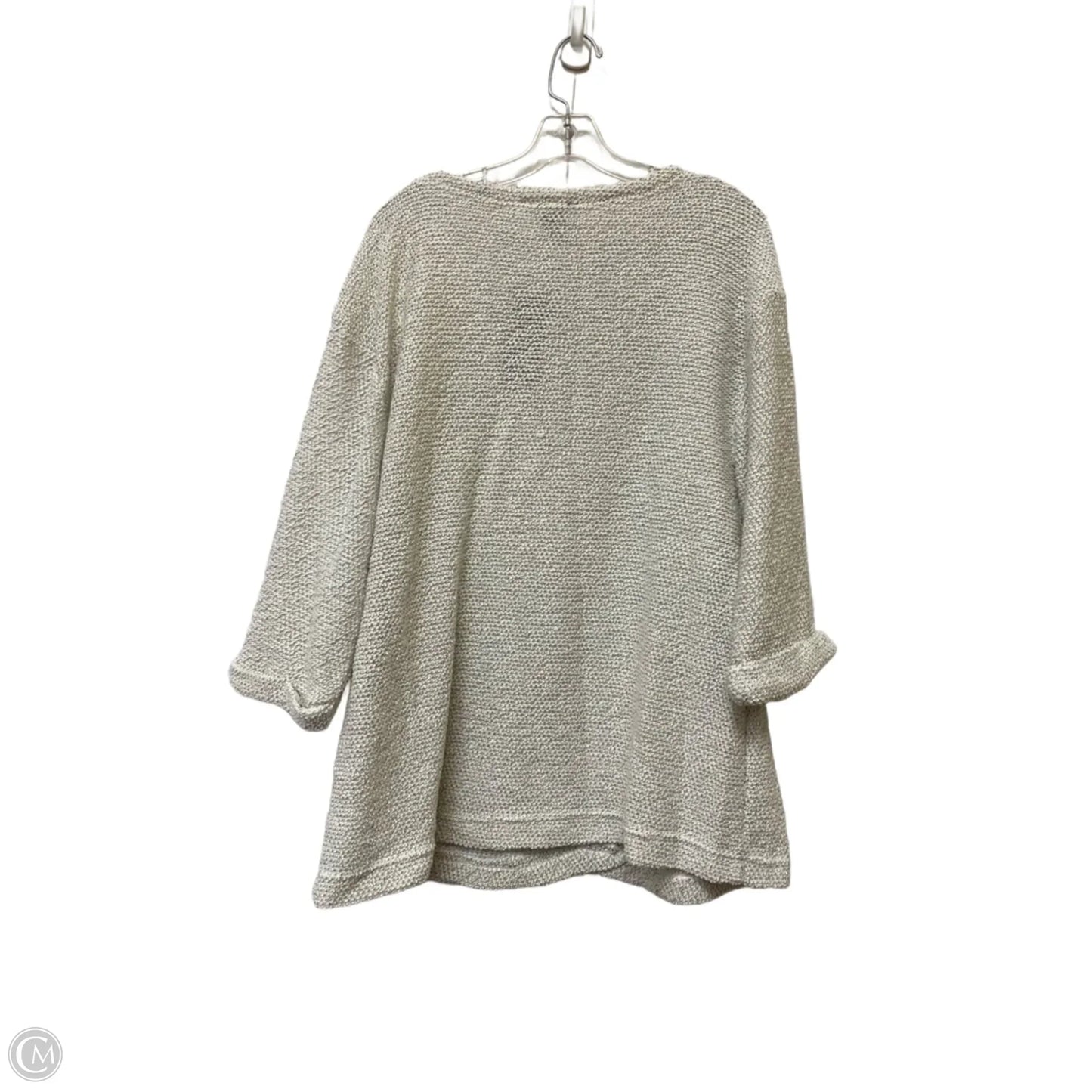 Sweater By Robert Louis In White, Size: 1x