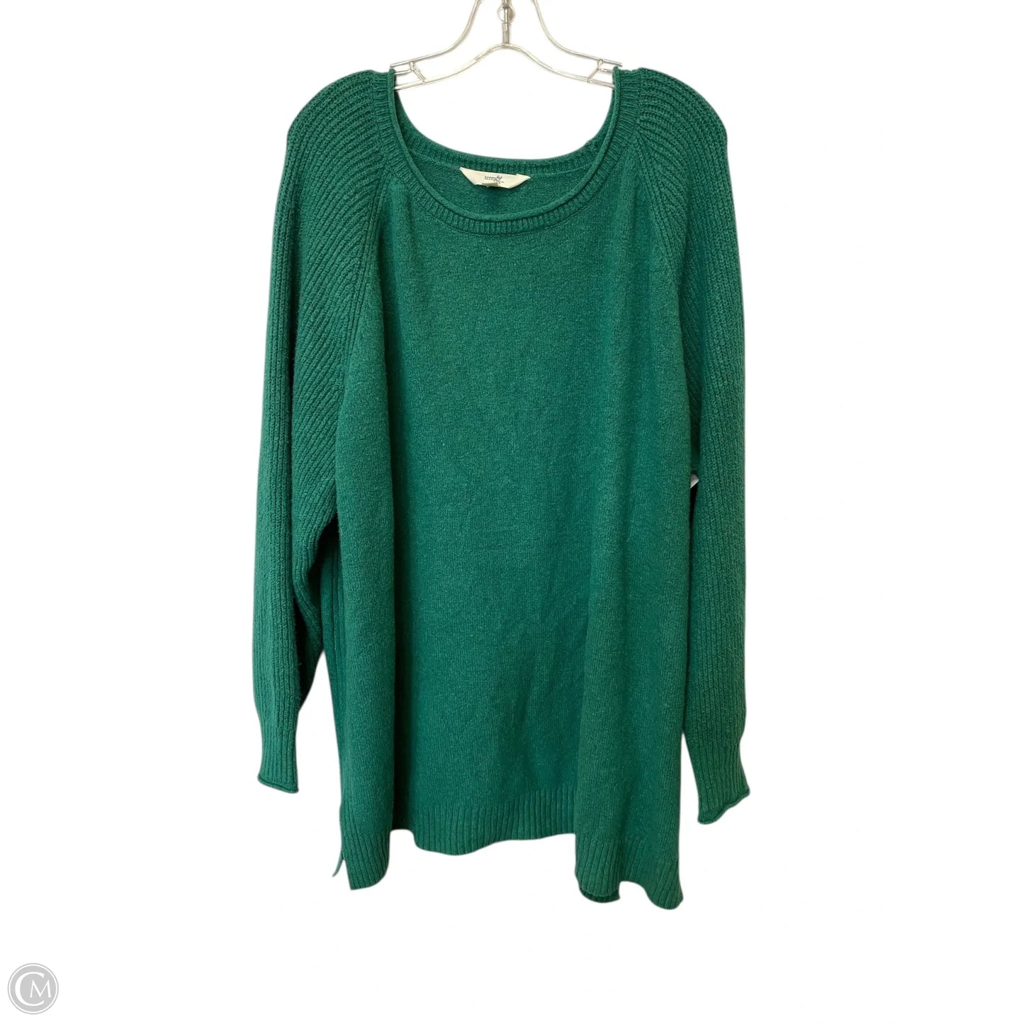 Sweater By Terra & Sky In Green, Size: 3x